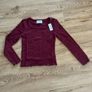 Girl’s Rib-Knit Long Sleeve